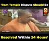  Ram Temple Dispute Should Be Resolved Within 24 Hours, Says Yogi Adityanath | ABP Uncut