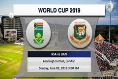 ICC WC 2019 - South Africa vs Bangladesh, Match 5 : Preview