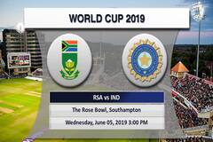 ICC WC 2019, South Africa vs India, Match 8 : Preview