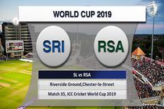 ICC WC 2019, SL vs RSA, Match 35 Highlights
