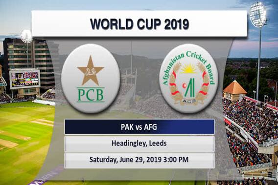 ICC World Cup : Pakistan vs Afghanistan Match Preview