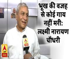 यूपी के मंत्री बोले- भूख से प्रदेश में एक भी गाय नहीं मरी