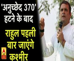 'अनुच्छेद 370' हटने के बाद पहली बार कश्मीर जाएंगे राहुल गांधी