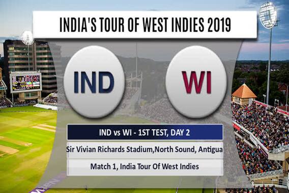 Ind vs WI 2019 , 1st Test : Day 2 Highlights