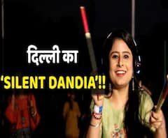 Delhi's New version of Dandiya in Chanakyapuri -'SILENT DANDIA' | ABP Uncut