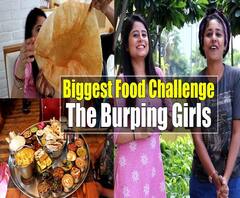 Biggest Food Challenge Taken By The Burping Girls | ABP Uncut