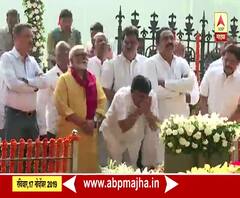 Mumbai | राष्ट्रवादीच्या नेत्याचं बाळासाहेबांना अभिवादन | ABP Majha