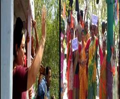 গোসাবায় ঘূর্ণিঝড় বিধ্বস্ত এলাকা পরিদর্শনে গিয়ে তৃণমূল কর্মীদের বিক্ষোভের মুখে কেন্দ্রীয় মন্ত্রী দেবশ্রী চৌধুরী, গো ব্যাক স্লোগান, কালো পতাকা, বিজেপি কর্মীকে মারধরের অভিযোগ