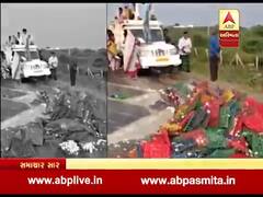 ભરુચઃ ઇંડા ભરેલી પીકઅપ વાનને નડ્યો અકસ્માત, લોકોએ ચલાવી ઇંડાની લૂંટ, જુઓ વીડિયો