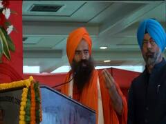 Baba Ramdev visits Rakab Ganj Sahib, says Karma is Dharma