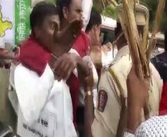 Farmers Agitation | नागपूरमध्ये सडलेली पिकं घेऊन शेतकऱ्यांचं जिल्हाधिकारी कार्यालयावर आंदोलन | ABP Majha