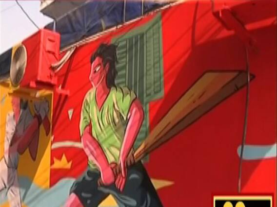 IND Vs BAN: ऐतिहासिक मैच से पहले क्रिकेट की थीम पर सजी Eden Gardens की दीवारें