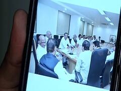 Visuals of Congress' meet with NCP come forth