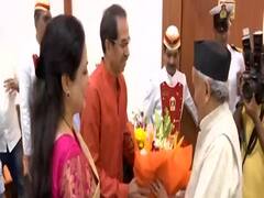 राजभवन पहुंचे Uddhav Thackeray, राज्यपाल से की मुलाकात