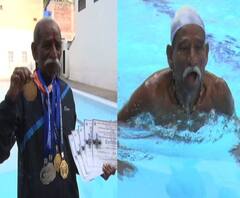 Swimmer Old man | सांगलीतील 79 वर्षाचे स्विमर आजोबा! राज्यस्तरीय जलतरण स्पर्धेत सुवर्णपदक | ABP Majha