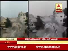 અમદાવાદમાં ફરી જમીનદોસ્ત થઈ પાણીની ટાંકી, જુઓ વીડિયો