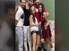 Kumkum Bhagya fame Shabir Ahluwalia & Sriti Jha At Arjit's Birthday Bash