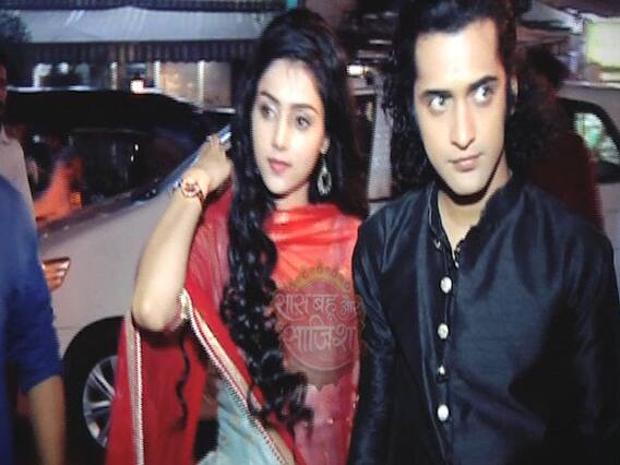 RadhaKrishn actors Sumedh and Mallika enjoy at Mela 