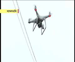 বুলবুলের তাণ্ডব, ক্ষতি জানতে সন্দেশখালিতে ড্রোন ওড়াল জেলা প্রশাসন, খবর শিরোনাম 