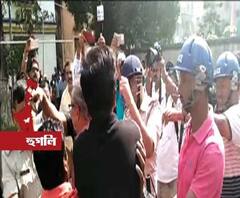 জবরদখল উচ্ছেদ অভিযান ঘিরে রণক্ষেত্র কোন্নগরের হাতিরকুল এলাকা