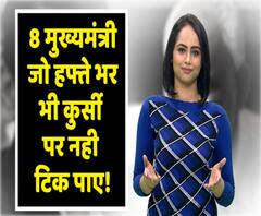 वो 8 मुख्यमंत्री जो हफ्ते भर भी कुर्सी पर नही टिक पाए! | ABP Uncut