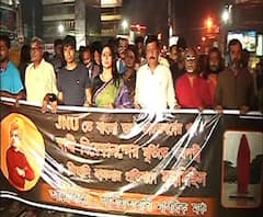 জেএনইউতে বিবেকানন্দর মূর্তি বিকৃতির প্রতিবাদ, শ্যামবাজার থেকে মিছিল এবিভিপির মিছিল