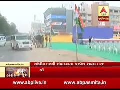 વિધાનસભા કૂચઃ કોંગ્રેસના વિરોધ પ્રદર્શનને લઈને સભા સ્થળે પોલીસનો ચુસ્ત બંદોબસ્ત, જુઓ વીડિયો