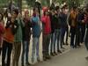 Jamia में Human Chain बनाकर छात्रों ने आज फिर किया प्रदर्शन