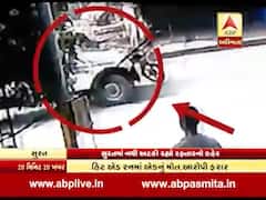સુરતઃ પૂરપાટ આવતા ટેમ્પોએ અડફેટે લેતા બાઇક ચાલકનું મોત, સામે આવ્યા સીસીટીવી