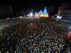 ઉંઝા લક્ષચંડી મહાયજ્ઞઃ મહિલાઓ ઘૂમી માતાજીના ગરબે, જુઓ વીડિયો