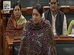 Angry Smriti Irani attacks leaders who politicised Hyd case