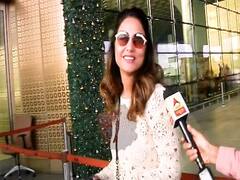 Hina Khan leaves for Raipur