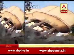 પાટણઃ સિદ્ધપુરમાં જર્જરિત પાણીની ટાંકી તોડી પડાઇ, જુઓ વીડિયો