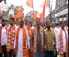 महाराष्ट्र कर्नाटक सीमावाद चिघळला | कनसेविरोधात कोल्हापुरात शिवसेनेचं आंदोलन | ABP Majha