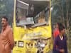 Many students injured as truck collides with school bus in Bhadohi
