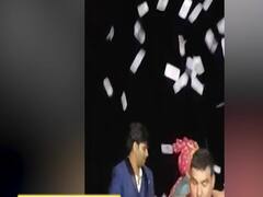 Notes worth lakhs showered in a Gujarat wedding, video goes viral