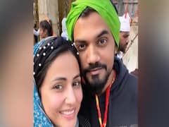 Hina Khan reaches Pushkar with beau Rocky Jaiswal 