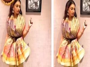 Additi Gupta's new way to transform an old saree
