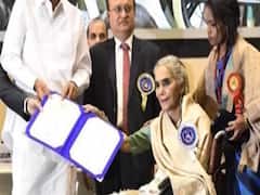 Surekha Sikri accepts National Film Award in wheelchair