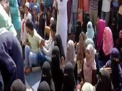 CAA Protest: Students hold demonstration at Maulana Azad University in Hyderabad