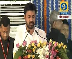 Cabinet Expansion | मी शपथ घेतो की... | राष्ट्रवादीच्या संजय बनसोडे यांनी घेतली राज्यमंत्रीपदाची शपथ | ABP Majha