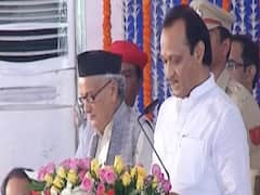 Ajit Pawar ने ली Maharashtra के डिप्टी सीएम पद की शपथ