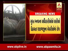 સુરતઃ લંબે હનુમાન રોડ પર શાકની લારીઓ ઉપાડતાં વેપારીઓમાં ભારે રોષ