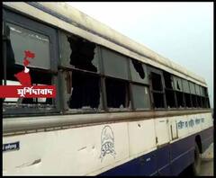 জাতীয় নাগরিকপঞ্জী ও নাগরিকত্ব সংশোধনী আইনের বিরোধিতায় অগ্নিগর্ভ মুর্শিদাবাদ, রাস্তা অবরোধ, বাসে ভাঙচুর