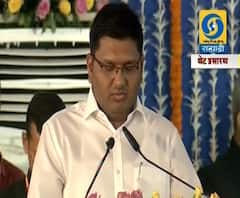 Cabinet Expansion | मी शपथ घेतो की... | राष्ट्रवादीच्या प्राजक्त तनपुरे यांनी घेतली राज्यमंत्रीपदाची शपथ | ABP Majha