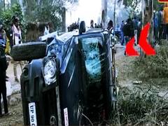 CO की गाड़ी ने साइकिल सवार को रौंदा, गुस्साए लोगों ने NH-76 किया जाम