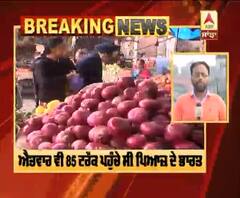  Breaking : Afganistan ਤੋਂ Onion ਦੇ 27 Truck ਹੋਰ ਆਏ, ਕੀਮਤ ਘਟਣ ਦੀ ਉਮੀਦ | ABP Sanjha | 