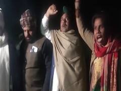 लखनऊ में गन्ना किसानों का प्रदर्शन, भुगतान नहीं मिलने से नाराज हैं किसान