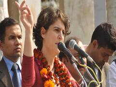 Watch | Priyanka Gandhi on two-wheeler to meet family of arrested protesters