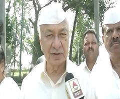 काँग्रेसच्या शांतता मार्चमध्ये सुशीलकुमार शिंदेंचा भाजपला चले जावचा इशारा | ABP Majha